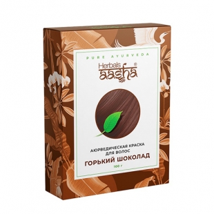 Аюрведическая краска для волос "Горький шоколад" Aasha Herbals