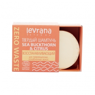 Шампунь твёрдый "Sea buckthorn & citrus", восстанавливающий Levrana