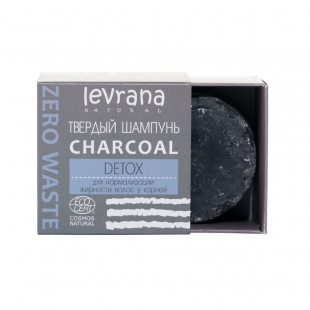 Шампунь твёрдый "Сharcoal", детокс Levrana