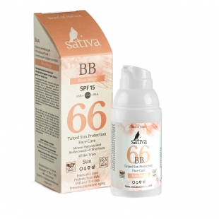 ВВ-крем ухаживающий "№66 Rose Beige SPF 15" Sativa