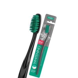 Щётка зубная для интенсивного и безопасного отбеливания, жёсткая, зелёная Splat