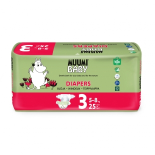 Подгузники Midi №3, 5-8 кг Muumi Baby