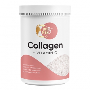 Специализированный пищевой продукт для питания спортсменов "Collagen + витамин С" Twist the planet