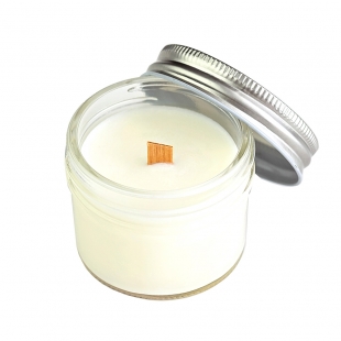 Свеча из соевого воска аромат "Honey & Almond", с деревянным фитилем Candle Story
