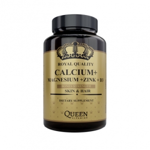 Кальций + магний + цинк + витамин D3 Queen Vitamins
