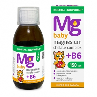 Магнезиум хелат комплекс + В6, детский Компас здоровья