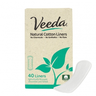 Прокладки ежедневные "Veeda" Natural Cotton Liners с натуральным хлопком Veeda