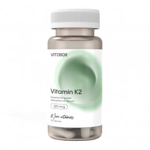 Витамин К2, 120 мкг, капсулы VITOBOX