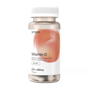 Витамин D, 600 ме, капсулы VITOBOX